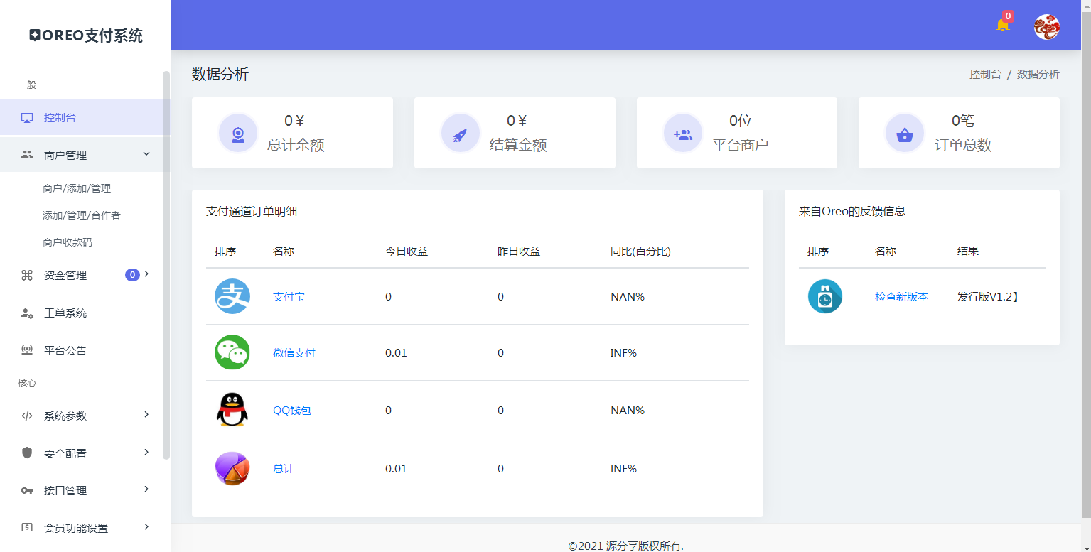 C072【PHP源码】2021全新开源发行版V1.3易支付程序插图9 C072【PHP源码】2021全新开源发行版V1.3易支付程序插图9